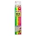 KUTSUWA Hi LiNE Highlighter Pencil, 4 brilliant fluorescent colors/set, 1 Set, Yellow, green, Pink, Orange (PA001)