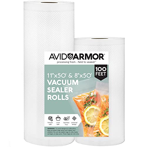 Avid Armor Vacuum Seal Rolls Combo Set, With 2 Vac Seal Bags for Food