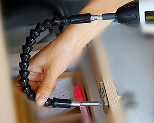 Universal Bendable Magnet Socket Extension for All 1/4" Hand Power Screwdriver Tool Slotted PHILIPS POZI Star Hex Torx Y U Drill Bits 1/4"