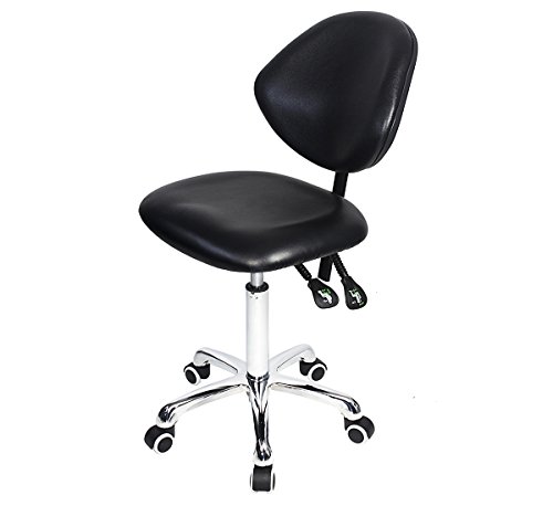 Grace & Grace Professional Office and Operator Series Height Adjustable with Ergonomic Tilting Backrest for Drafting,Computer,Workshop,Classroom, Lab, Counter (Black)