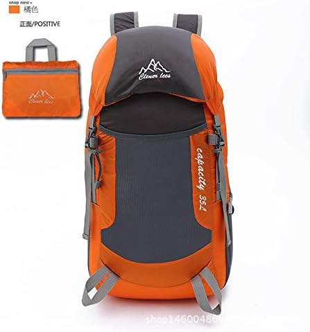 50L Foldable Large Capacity Sports Backpack Bike Mountaineering Skiing Hiking Hiking Backpack Computer Bag Orange
