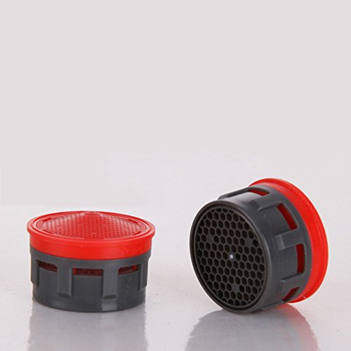 Ozzptuu 6 Pack Plastic Faucet Replacement Aerator Insert Faucet Filter Red - Thumbnail 4