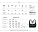 QUEENIEKE Womens Yoga Sport Bra Light Support Strappy Free to Be Bra Size S Color Top Black Across