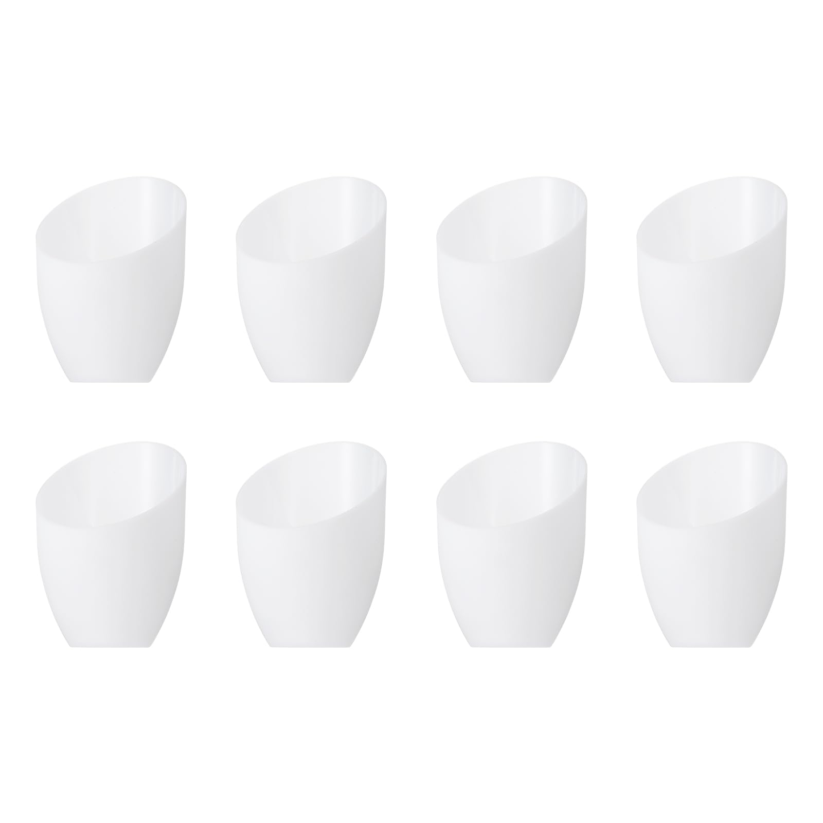 PATIKIL 5.3" High 4.3" Diameter 1.7" Fitter Plastic Lampshade, 8 Pack Plastic Lamp Shade Replacement Bulb Light Cover for LED Floor Lamp Table Lamp White