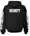 SECURITY - party event staff police duty - Mens Pullover Hoodie, L, Black