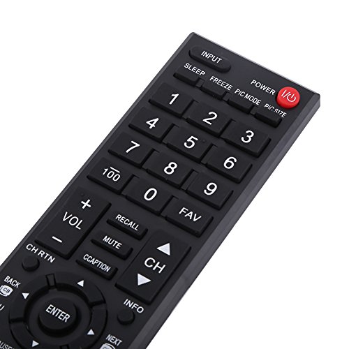 New Fashionable CT-90325 Remote Control Portable Controller for Toshiba LCD Smart TV Black - Thumbnail 5