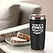 GINGPROUS You May Be an Asshole But You're My Asshole Travel Tumbler, Valentine's Day Idea for Husband Hubby Boyfriend Lover Men Him, 20 Oz Stainless Steel Travel Tumbler with 2 Lids and Straw, Black