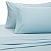 Amazon Brand – Pinzon 300 Thread Count Percale Cotton Sheet Set - King, Spa Blue