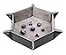 Forged Dice Co. Portable Folding Dice Tray - 6.5 Inch for DND, D&D, and Dice Games - Quiets Rolling Metal Dice With Stronger Snaps