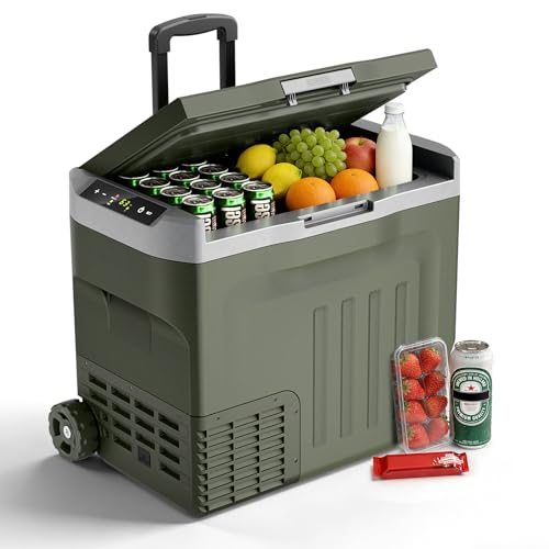 Electactic 12V Portable Refrigerator, 42 Quart(40L) Electric Cooler for Car Dua…
