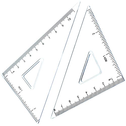 Student Drawing Compass Math Geometry Tools (5 pcs-Compass-Silver)