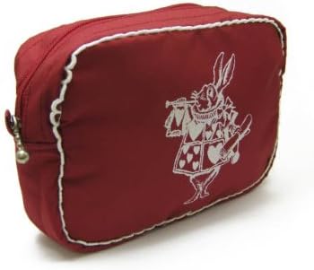 Amazon クローゼットチャイルド Closet Child ラ 不思議の国のアリス ロリータ雑貨 Macmillan Alice マチ付きポーチ トランプウサギレッド クローゼットチャイルド Closet Child パーティーバッグ