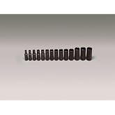 Wright Tool 358 3/8" Drive 6 Point Deep Impact Metric Socket Set 6mm - 19mm (14-Piece)