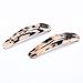 Prettyou 2 Pieces Celluloid French Design Tortoise Shell Hair Pins Fashion Accessories Hair for Women (A)