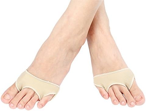 Soft Cotton High Heels Half Insoles Matatarsal Pads Nonslip Silicone Forefoot Cushions Half Toe Sleeve(M)