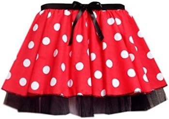 Mums Essentials Girls, Child Minnie Mouse Skirt Costume Accessories Fancy Dress Costume Animal Kit (4-5 yrs - 20" waist (Skirt Only))