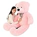 VERCART Giant Huge 3 Foot Teddy Bear Cuddly Stuffed Animals Plush Teddy Bear Toy Doll for Birthday Children's Day Valentine's Day Pink 36 Inches