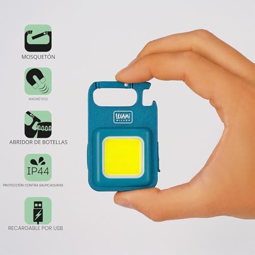 - Luz Led COB Recargable, 4 Modos de Luz, Intensidad Baja-Media-Alta o Intermitente, Base Magnética, Hasta 3 horas de Iluminación