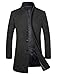 APTRO Men's Top Coat Wool French Front Long Business Trench Coat