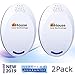 Ultrasonic Electronic Repellent - Best Plug in - Get Rid Of - Rodents, Squirrels, Mice, Rats, Bats, Insects - Roaches, Spiders, Fleas, Bed Bugs, Flies, Ants, Mosquitos, Fruit Fly! 2Pack (Model BH4)