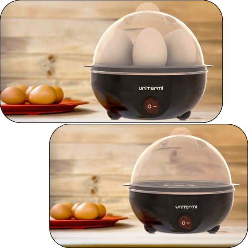 Cozedor De Ovos Portátil Elétrico a Vapor Cozinha até 7 Ovos Desliga automático (PRETO)