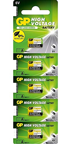 GP Alkaline Battery 11A GP11A L1016 6V - Pack of 5 GP11A-C5