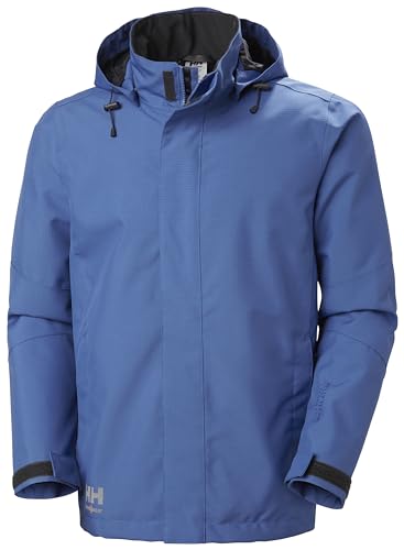 Helly Hansen Workwear Men's Oxford Shell Jacket, Stone Blue, XS
