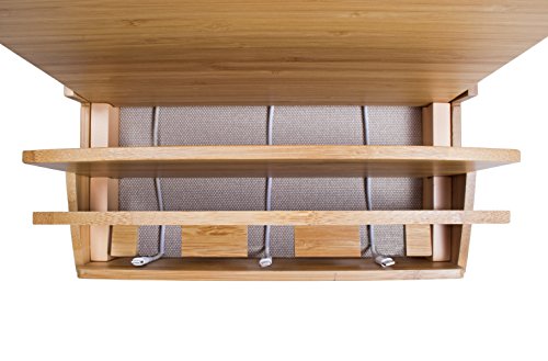 G.U.S. Zen Ultra Charging Station and Dock with Built-in Power Strip Storage, for Laptops, Tablets, and Phones - A 6-Outlet AC Power Strip is Included! - Thumbnail 6