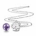 EUDORA Harmony Bola Mini-Sized Love Tree Fragrant Locket Musical Chime Wishing Bell Pendant Leather Chain