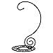 Home Basics Powder Coated Steel Scroll Collection Banana Holder Tree, Rust Resistant, Kitchen Countertop, Black