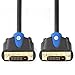 SHD 10ft DVI Cable, DVI-D Dual Link Male to Male Monitor Cable for PC, HDTV, Projector