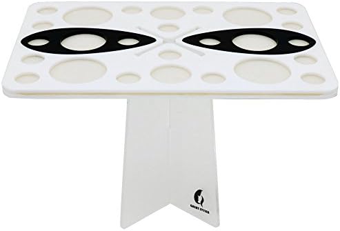 GreatStyler 26 Mix Size Cosmetic Makeup Brushes Holder Drying Rack Collapsible Air Drying Tree Tower Organizer