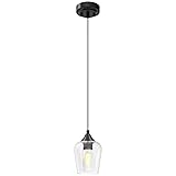 VONLUCE Black Pendant Light for Kitchen