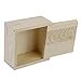TOOGOO(R) Wooden Box Small Plain Wooden Storage Box Case for Jewellery Small Gadgets Gift Wood Color