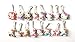 AVIRGO 16 pcs Zipper Pull / Zip pull Charms for Jacket Backpack Bag Pendant Set # 61-2