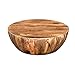 The Urban Port UPT-32180 Mango Wood Coffee Table in Round Shape, Dark Brown