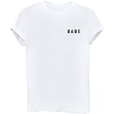 YITAN Letter Funny O Neck Women T Shirts Top