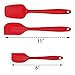 Silicone Spatula,Xpatee 3-piece 600ºF Heat-Resistant Non-stick Flexible Rubber Spatula Baking Spatula Spoon Scraper with Stainless Steel Core