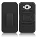 J7 Case, Galaxy J7 J700 Case, Zenic(TM) Hybrid Full-Body Protective Case Cover with Kickstand & Belt Clip Holster Combo for Samsung Galaxy J7 (2015 Released) All Carriers (Black)