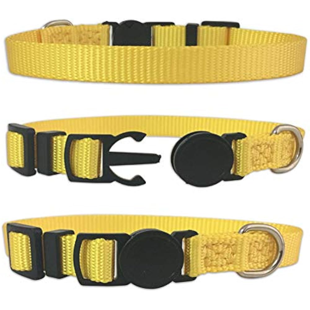 Puppy ID Collar Identification Soft Nylon Adjustable Breakaway Safety