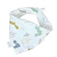 Hemore Triangle Unisex Drooling Bibs with Cute Mouse Pattern for Infants and Toddlers