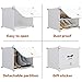 KOUSI Portable Shoe Rack Shoes Cabinet Organizer 48 Pair Tower Shelf Storage Cabinet Stand Expandable for Heels, Boots, Slippers， 8 Tier White