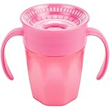 Dr. Brown's Cheers 360 Spoutless Training Cup, 6m+, 7 Ounce, Pink