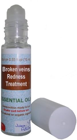 Broken Veins, Redness Treatment - Organic Essential Oils - 0.33 Fl.oz. Ready to Use Roll On