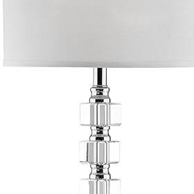 SAFAVIEH Lighting Collection Lombard Street Clear Crystal/ Chrome 60-inch Living Room Bedroom Home Office Standing Floor… 410uFqn%2BHUL
