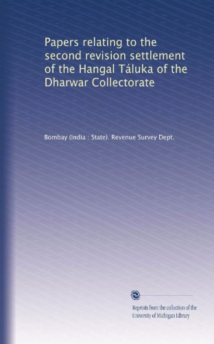 Papers relating to the second revision settlement of th…
