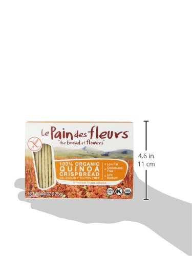 Le Pain des Fleurs Crispbread, Quinoa, 4.4 Ounce