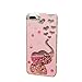 Crystal Liquid Flowing Glitter Pink Hearts Case for Apple iPhone 7Plus 8Plus 7+ 8+ Large Size 5.5