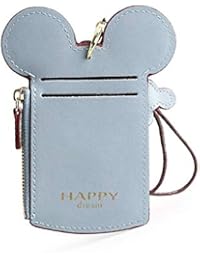 Travel Neck Pouch, Cute Animal Mickey ID Case Card Holder Cute Small Fashion Student ID Card Holder Coin Wallet Purse for Women/Girls/Children