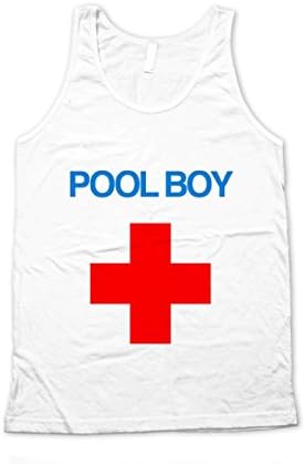 Ava Wilde Pool Boy Red Cross Lifeguard Unisex Tank Top